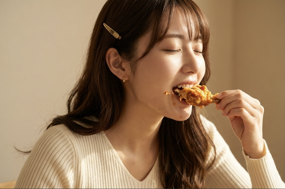 ひなこ、食べながらAIを研究中